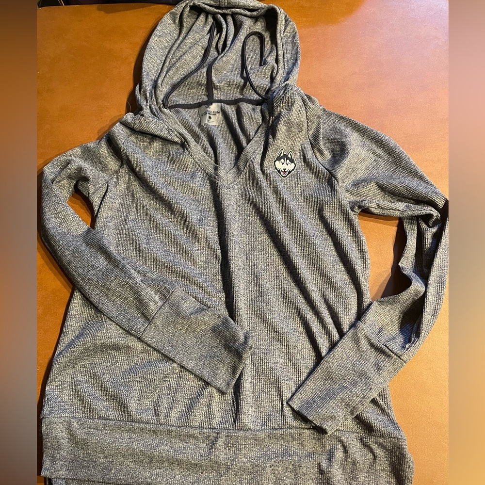 Huskies Gray Hooded Sweatshirt